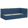 vidaXL Estructura de cama en esquina Azul 100 cm x 200 cm Terciopelo
