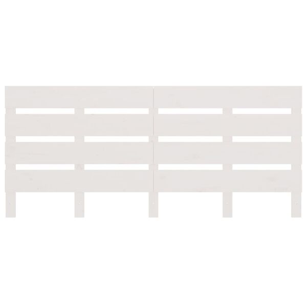 vidaXL Cabecero de cama madera maciza de pino blanco 135x3x80 cm
