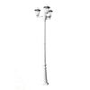 vidaXL Farola de jard&iacute;n 3 brazos aluminio blanco 215 cm