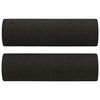 vidaXL Juego de sof&aacute;s con cojines 4 piezas tela negro