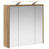 vidaXL Armario con espejo de ba&ntilde;o Roble artisan 63,5 x 16 x 62,5 cm