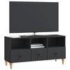 vidaXL Mueble de TV Negro 102 x 34,5 x 50 cm Madera de ingenier&iacute;a