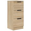 vidaXL Aparador de madera contrachapada roble Sonoma 30x30x70 cm