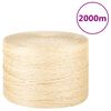 vidaXL Cuerda 100% sisal 3 mm 2000 m