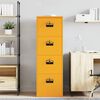 vidaXL Mueble archivador con caj&oacute;n Amarillo Mostaza 44 x 50 x 106.5 cm