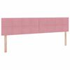 vidaXL Cama con almacenamiento Rosa 200 x 200 cm Terciopelo