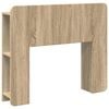 vidaXL Cabecero con armario Roble Sonoma Madera de Ingenier&iacute;a