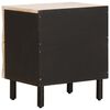 vidaXL Armario de Noche 2 pcs 40 x 33 x 46 cm Madera de mango maciza