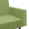 vidaXL Sof&aacute; cama de 2 plazas terciopelo verde claro