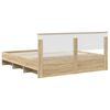 vidaXL Estructura de cama con cabecera Roble Sonoma 180 x 200 cm