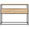 vidaXL Mesa consola madera de ingenier&iacute;a roble Sonoma 100x40x75 cm