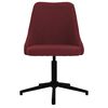vidaXL Sillas de comedor giratorias 4 unidades tela rojo tinto