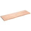 vidaXL Tablero mesa madera roble tratada marr&oacute;n claro 160x50x(2-4) cm
