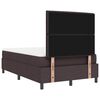 vidaXL Cama tipo Box Spring Marr&oacute;n Oscuro 120 x 190 cm tela