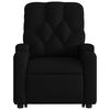 vidaXL Sill&oacute;n reclinable de masaje elevable tela negro
