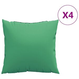 vidaXL Cojines de sof&aacute; 4 unidades tela verde 60x60 cm