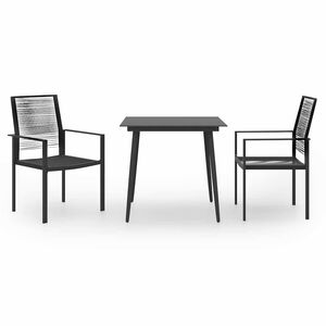 vidaXL Juego de comedor de jard&iacute;n 3 piezas