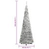 vidaXL &Aacute;rbol de Navidad artificial desplegable con nieve 50 LED 120 cm