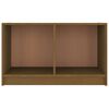 vidaXL Mueble de TV de madera maciza de pino marrón miel 70x33x42 cm