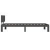 vidaXL Estructura de cama sin colch&oacute;n madera de pino gris 90x200 cm