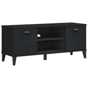 vidaXL Zapatero VIKEN madera de ingenier&iacute;a negro 106x35x45 cm