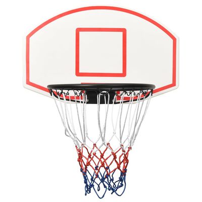 vidaXL Tablero de baloncesto polietileno blanco 71x45x2 cm