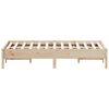 vidaXL Estructura de cama sin colchón madera maciza de pino 140x190 cm