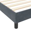 vidaXL Cama tipo Box Spring Gris oscuro 90 x 190 cm Terciopelo
