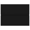 vidaXL Armario para lavabo madera contrachapada negro 60x38,5x45 cm