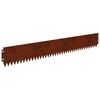 vidaXL Borde de C&eacute;sped 30 pcs 103 x 15 cm Acero Oxidado