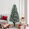 vidaXL Árbol de Navidad artificial Verde 180 cm PVC y Acero y Plástico