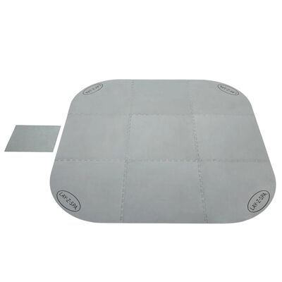 Lay-Z-Spa Protector de suelo de piscina 10 piezas gris 216x216 cm