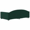 vidaXL Sof&aacute; cama nido con cajones terciopelo verde oscuro 90x200 cm