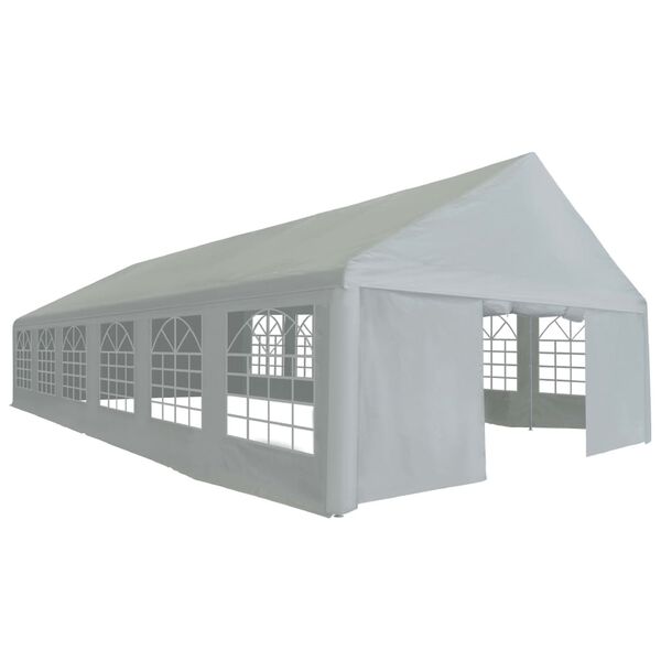 vidaXL Carpa para fiestas PE gris 6x12 m