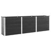 vidaXL Arriate de jard&iacute;n WPC gris 300x50x91 cm