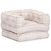 vidaXL Sof&aacute; modular individual de tela beige