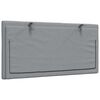 vidaXL Cabecero de cama acolchado Hanko tela gris claro 100 cm