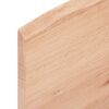 vidaXL Estante de pared madera de roble tratada marr&oacute;n claro 80x30x2cm