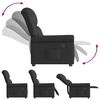 vidaXL Sillón reclinable eléctrico cuero sintético negro brillante