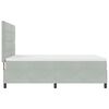 vidaXL Cama tipo Box Spring con colch&oacute;n Gris Claro 140 x 190 cm tela