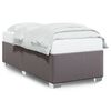 vidaXL Estructura de cama sin colch&oacute;n cuero sint&eacute;tico gris 80x200 cm