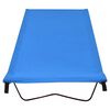 vidaXL Camas de camping 2 uds tela Oxford y acero azul 180x60x19 cm