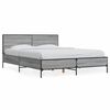 vidaXL Estructura cama madera ingenier&iacute;a metal gris Sonoma 120x200 cm