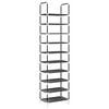 vidaXL Zapatero 10 niveles negro 44x28x180 cm tejido no tejido
