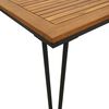 vidaXL Juego de comedor de jard&iacute;n 7 pzas madera maciza acacia y metal