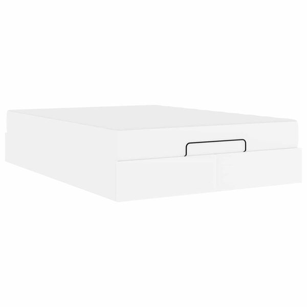 vidaXL Estructura de cama con colch&oacute;n con colch&oacute;n 2 pcs PVC