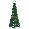 vidaXL &Aacute;rbol de Navidad de espumill&oacute;n con LED y base EKENAS 180 cm