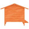 vidaXL Caseta para perros madera maciza de pino marrón 159x120x88,5 cm