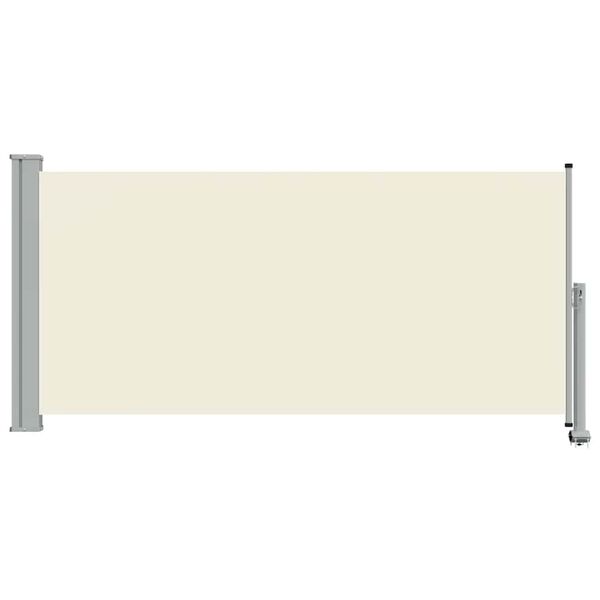 vidaXL Toldo lateral retr&aacute;ctil para patio 120x300 cm crema