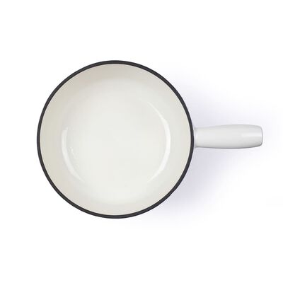 Livoo Set de fondue tradicional blanco 2,6 L